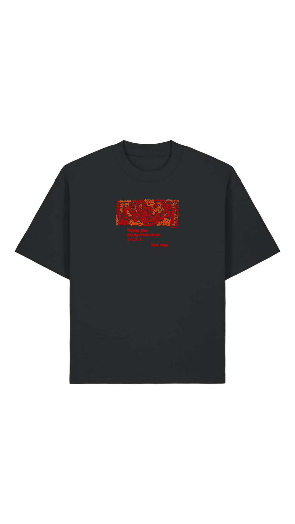 T-SHIRT PANDORA NOIR OVERSIZE