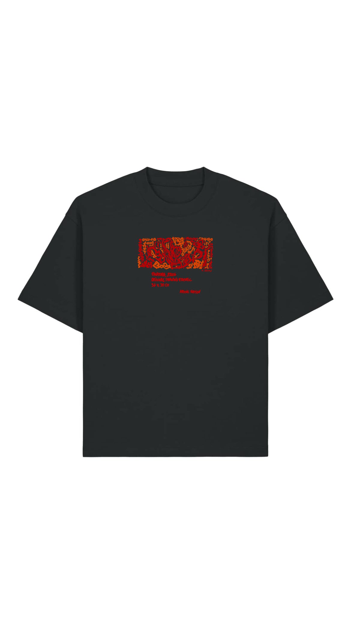 T-SHIRT PANDORA NOIR OVERSIZE