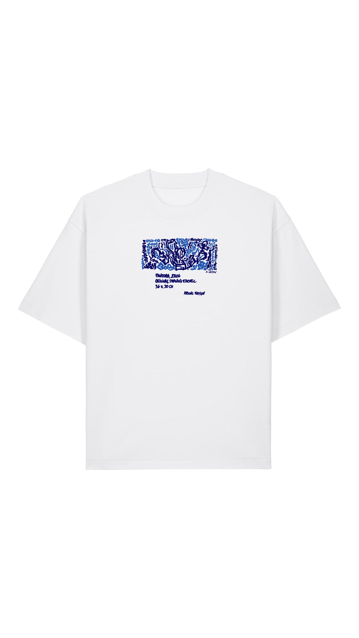 T-SHIRT PANDORA BLANC OVERSIZE